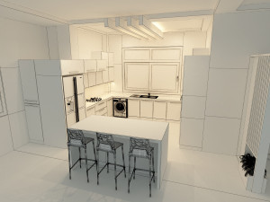 modern ktichen 3D Модель
