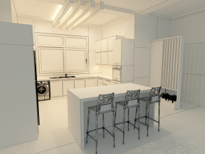modern ktichen 3D Модель