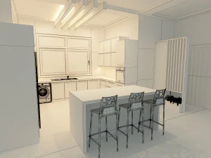 modern ktichen 3D Model