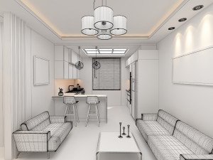 modern interior design 3D Модель