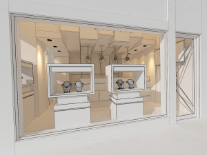 jewelry shop Model 3D