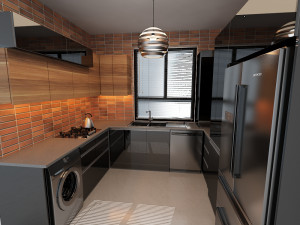 black-kitchen 3D Model