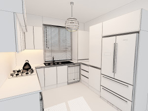 black-kitchen Modello 3D