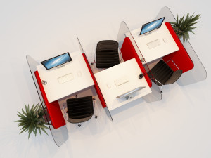 modular work station 3D Model