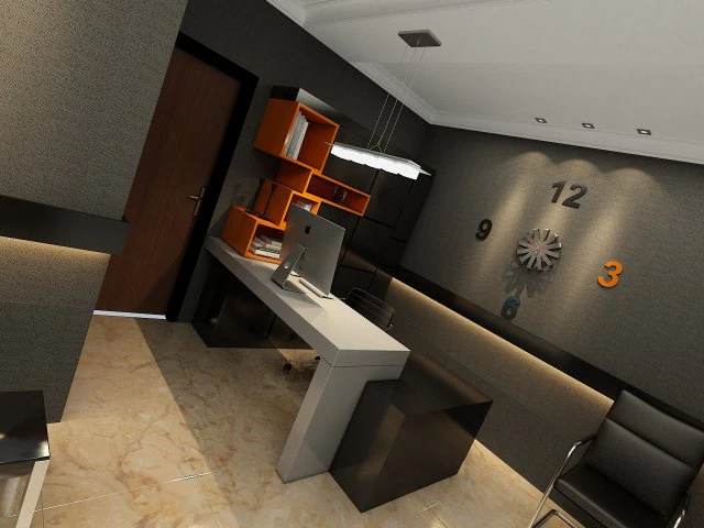 办公室 3D 模型 .c4d .max .obj .3ds .fbx .stl .blend 