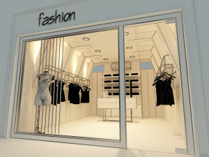 fashion store 3D 모델