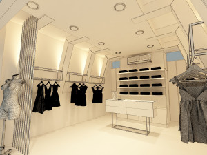 fashion store 3D 모델