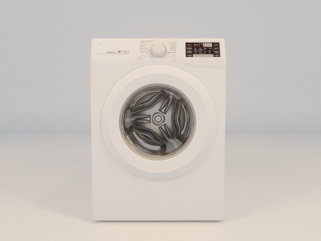 washing machine 3D 模型 .c4d .max .obj .3ds .fbx .stl .blend 