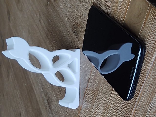 cat phone holder 3D Print Model .c4d .max .obj .3ds .fbx .stl .blend 