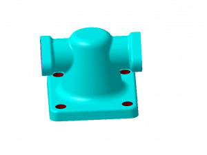 tee fitting Modello 3D
