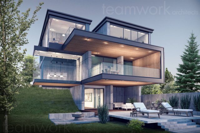 villa design 03 3Dモデル .c4d .max .obj .3ds .fbx .stl .blend 