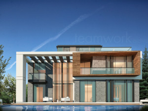 villa design 01 Model 3D