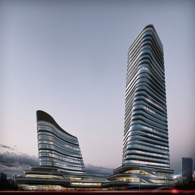 mixed-use 01 Model 3D .c4d .max .obj .3ds .fbx .stl .blend