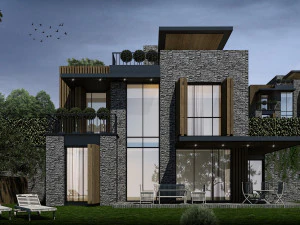 Villengrundstück 01 3D Modell