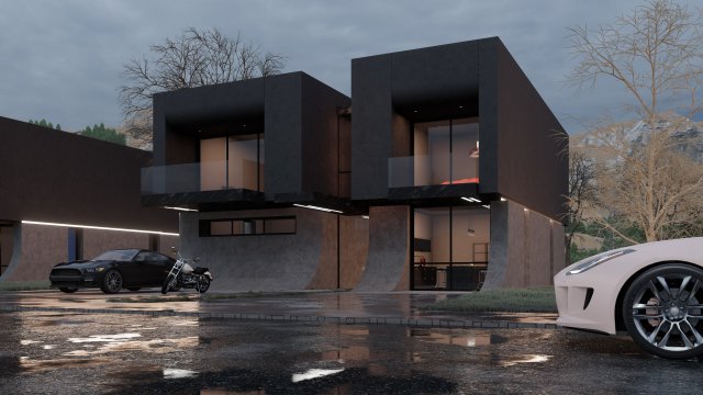 villa design 11 3Dモデル .c4d .max .obj .3ds .fbx .stl .blend