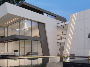 villa design 05 Modello 3D