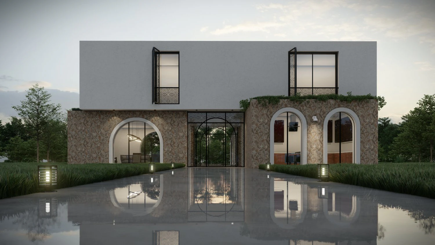 villa design 12 3D Model .c4d .max .obj .3ds .fbx .stl .blend 