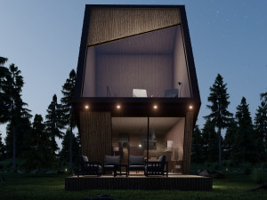 cabin design 04 Model 3D