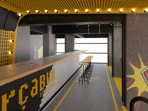 burger restaurant design 3Dモデル