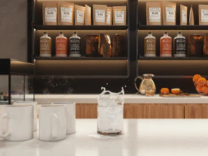 coffee shop design 01 3D Model