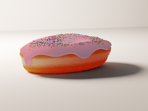 donut 3D मॉडल