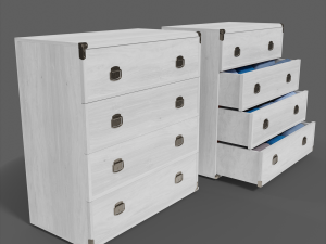chest of drawers furniture indiana 4 3D Модель