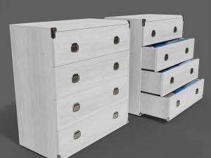 chest of drawers furniture indiana 4 3D Model
