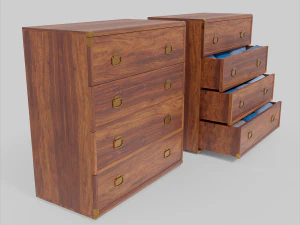 chest of drawers furniture indiana 4 3D Model