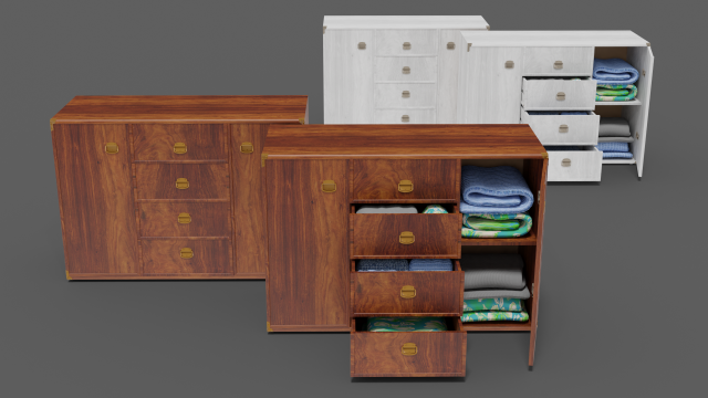 chest of drawers furniture indiana 6 3D 模型 .c4d .max .obj .3ds .fbx .stl .blend