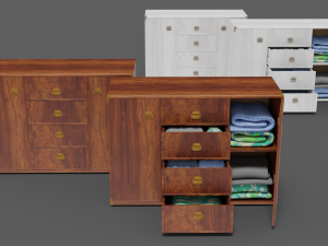 chest of drawers furniture indiana 6 3D Model