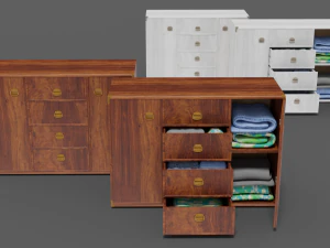 ladekast meubelen indiana 6 3D Model