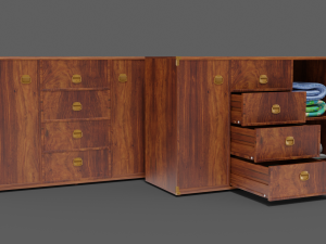 chest of drawers furniture indiana 6 3D 模型