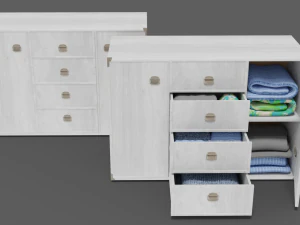 chest of drawers furniture indiana 6 3D Model