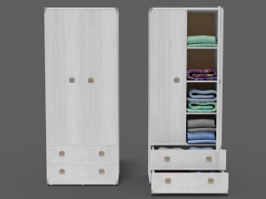 cupboard collection furniture indiana 6-wings 3D Model