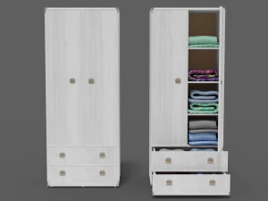 cupboard collection furniture indiana 6-wings 3D Model