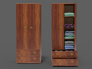 cupboard collection furniture indiana 6-wings 3D Model