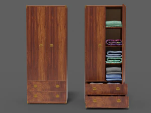 cupboard collection furniture indiana 6-wings 3D Model