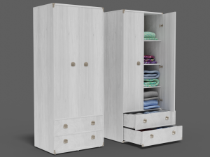 cupboard collection furniture indiana 6-wings 3D Model