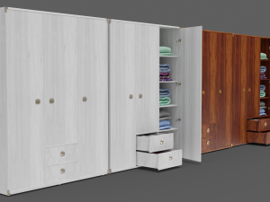 cupboard collection indiana 6-wings 3D 模型