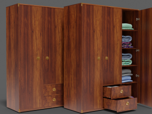 cupboard collection indiana 6-wings Modelo 3D