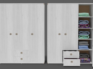 cupboard collection indiana 6-wings Modelo 3D