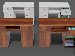 desk collection indiana 6-wing 3D Model