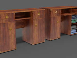 desk collection indiana 6-wing Modelo 3D