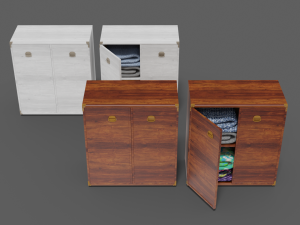 buffet collection indiana 2-wing 3D Model