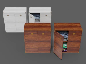 뷔페 컬렉션 인디애나 2윙 3D 모델