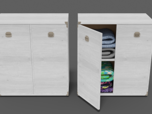 buffet collection indiana 2-wing 3D Model
