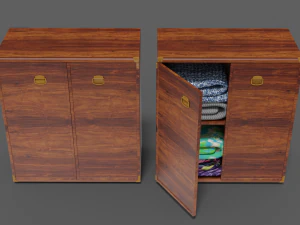 buffet collection indiana 2-wing 3D Model