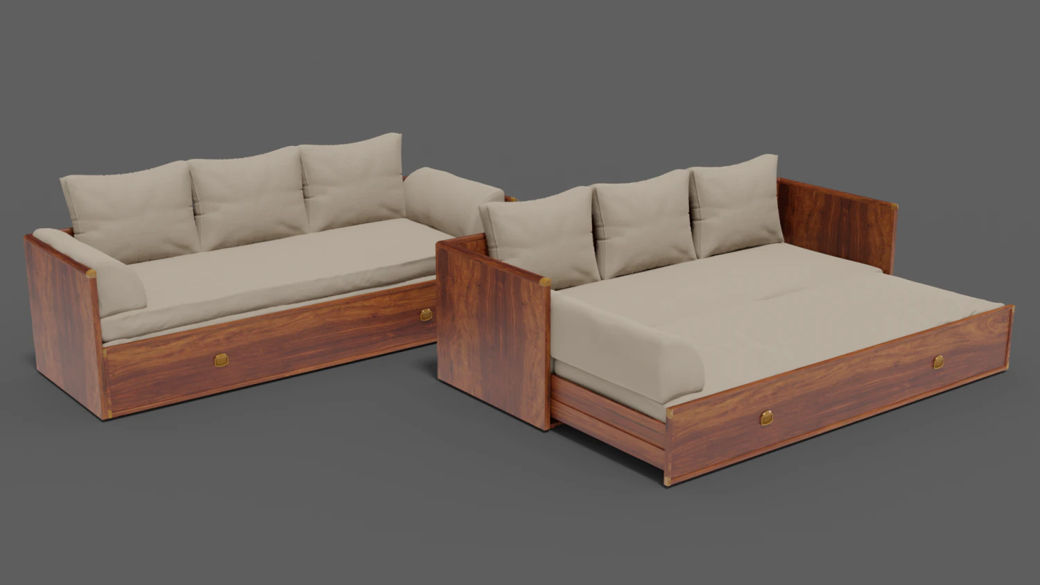 sofa collection indiana 3D Model .c4d .max .obj .3ds .fbx .stl .blend