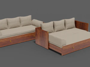 印第安纳沙发系列 3D 模型
