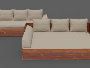 sofa collection indiana 3D Model